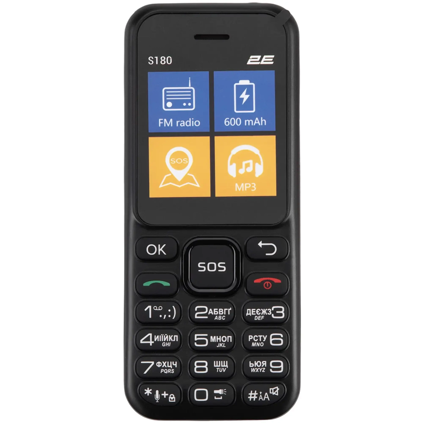 Купить Мобильный телефон 2E S180 2024 Black (694743653885) - фото 4