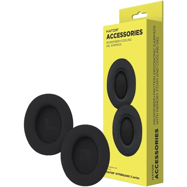 Купити Амбушюр для навушників Hator Hypergang 3 ESH series, Black 2 шт. (ACC406) - фото 2