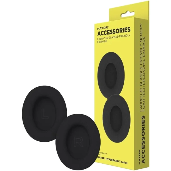 Купити Амбушюр для навушників Hator Hypergang 3 ESH series, Black 2 шт. (ACC-409) - фото 2