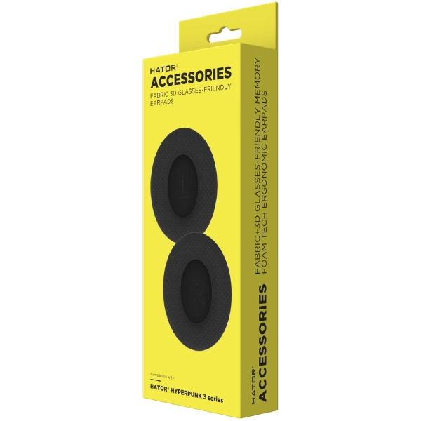 Купити Амбушюр для навушників Hator Hyperpunk 3 ESH series, Black 2 шт. (ACC-408) - фото 3