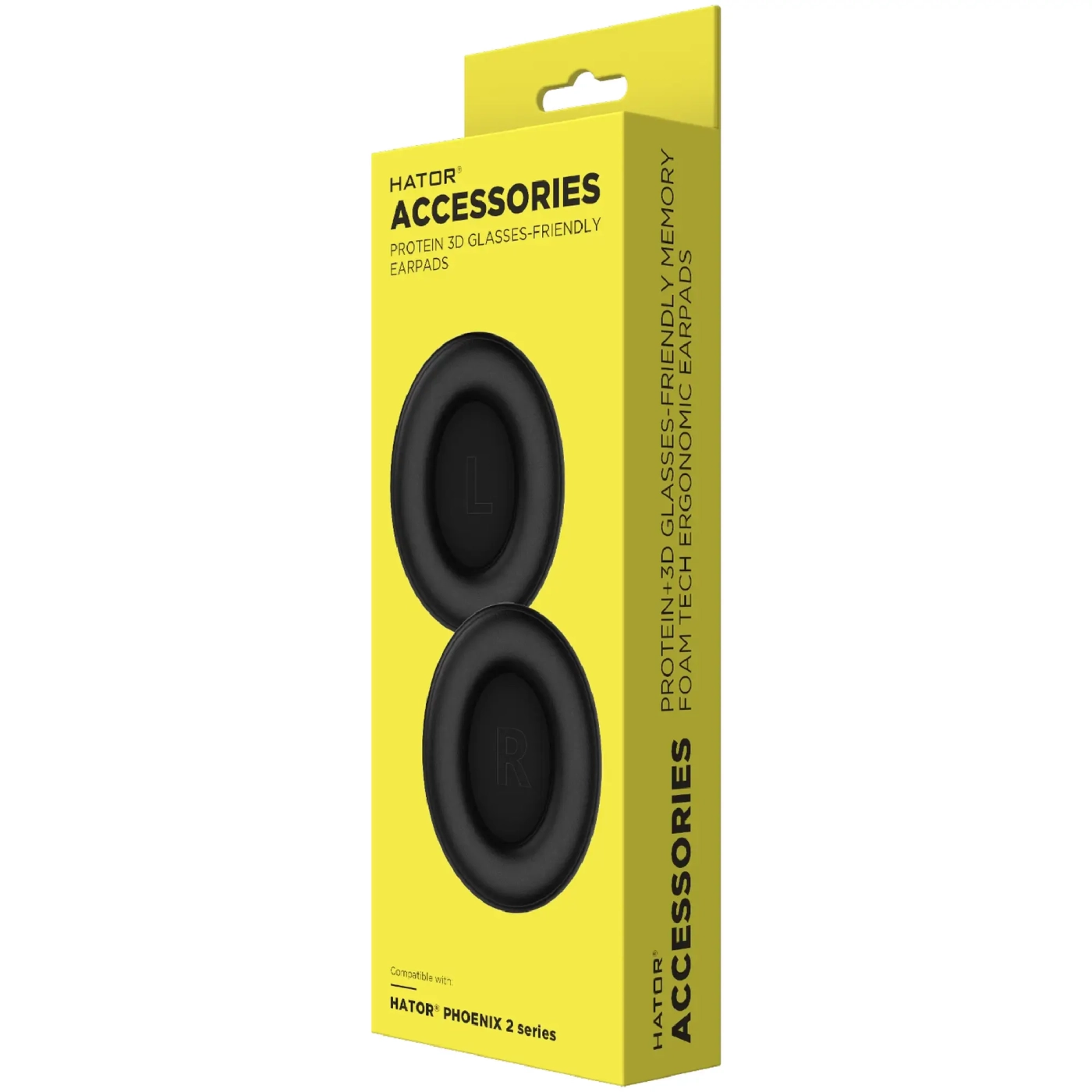 Купити Амбушюр для навушників Hator Phoenix 2 ESH series, Black 2 шт. (ACC-402) - фото 2