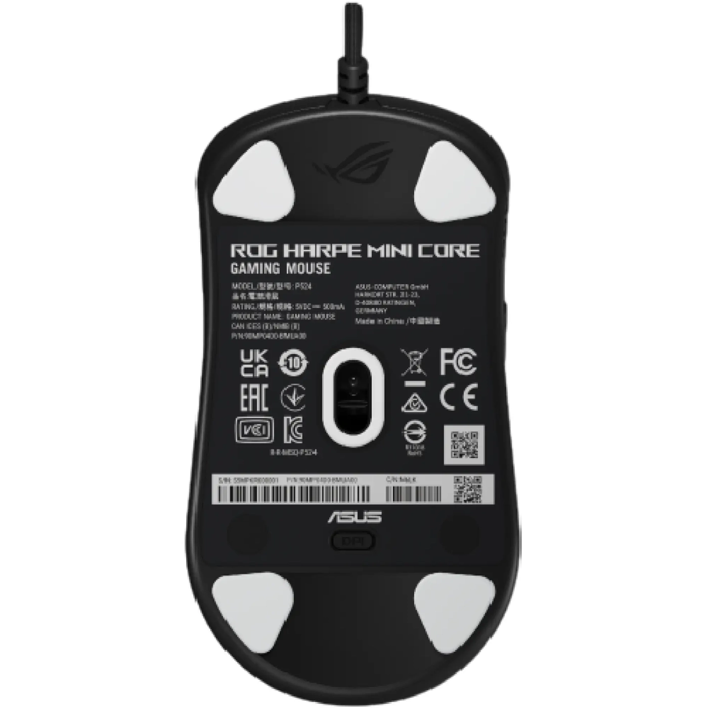 Купить Мышь ASUS ROG Harpe Mini Core RGB USB-A Black (90MP04D0-BMUA00) - фото 6