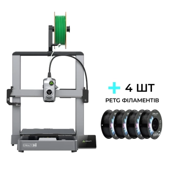 Купить 3D принтер CREALITY Hi + PETG Filament (пластик) для 3D принтера CREALITY 4x1кг, 1.75мм, черный - фото 1