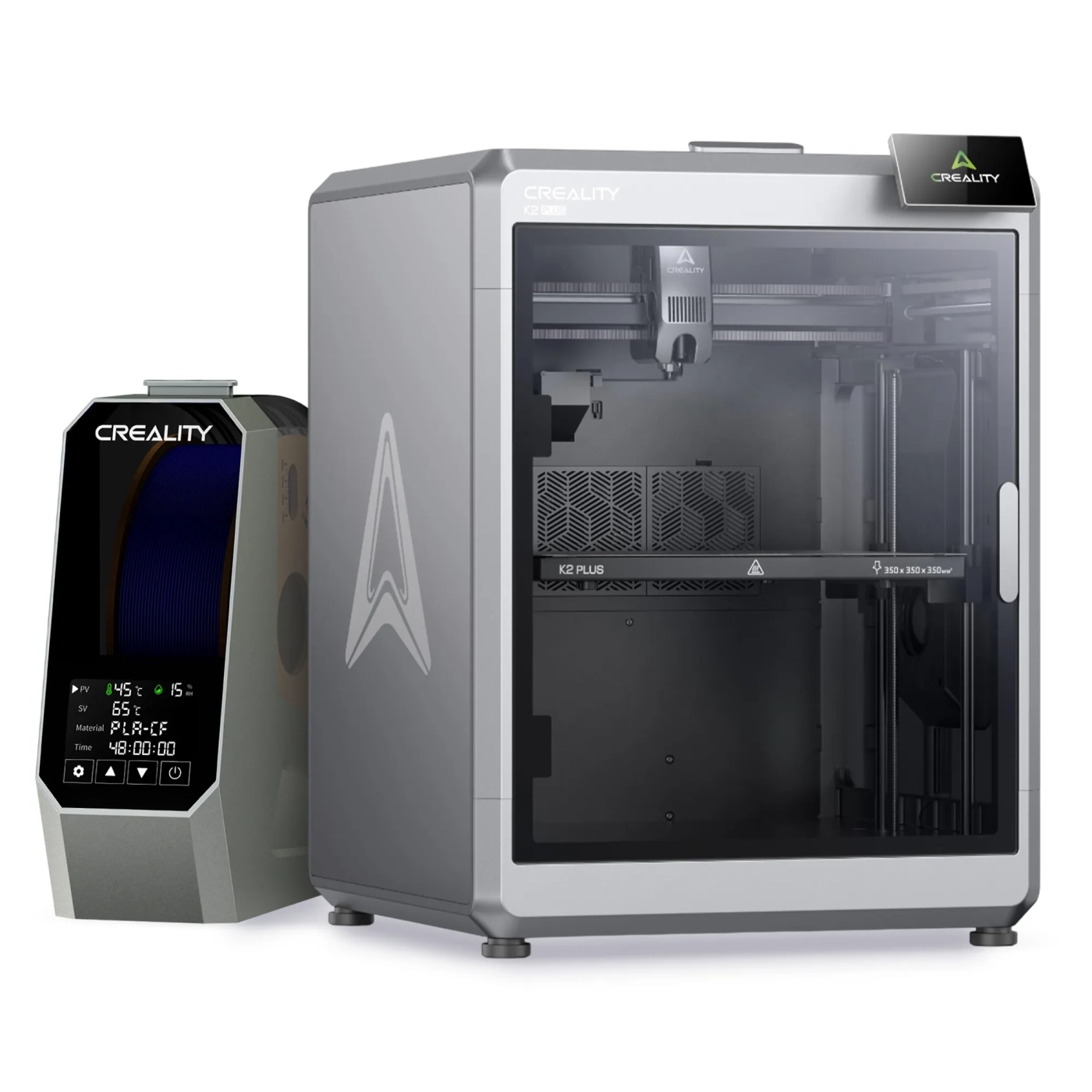 Купить 3D принтер CREALITY K2 Plus + Устройство для сушки филамента Creality Space Pi - фото 1