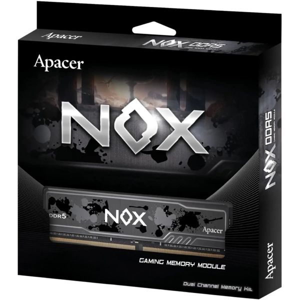 Купити Модуль пам'яті Apacer Nox DDR5-5200 32GB (2x16GB) (AH5U32G52C522MBAA-2) - фото 4