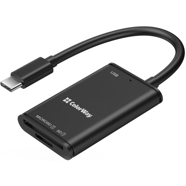Купити Кардрідер ColorWay USB-C to USB 3.0/SD/MicroSD (CW-CR-02) - фото 1