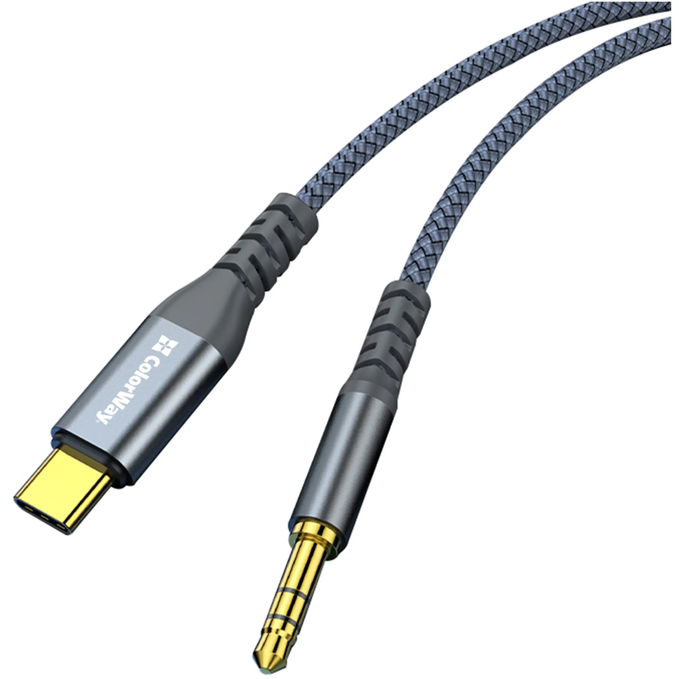 Купити Адаптер ColorWay USB-C to 3.5 mm mini-Jack 1.2 м Grey (CW-CBPDJ071-G) - фото 3