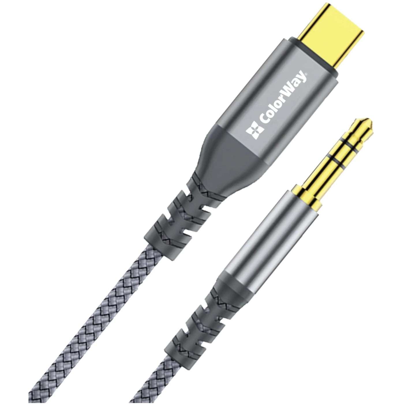 Купити Адаптер ColorWay USB-C to 3.5 mm mini-Jack 1.2 м Grey (CW-CBPDJ071-G) - фото 4