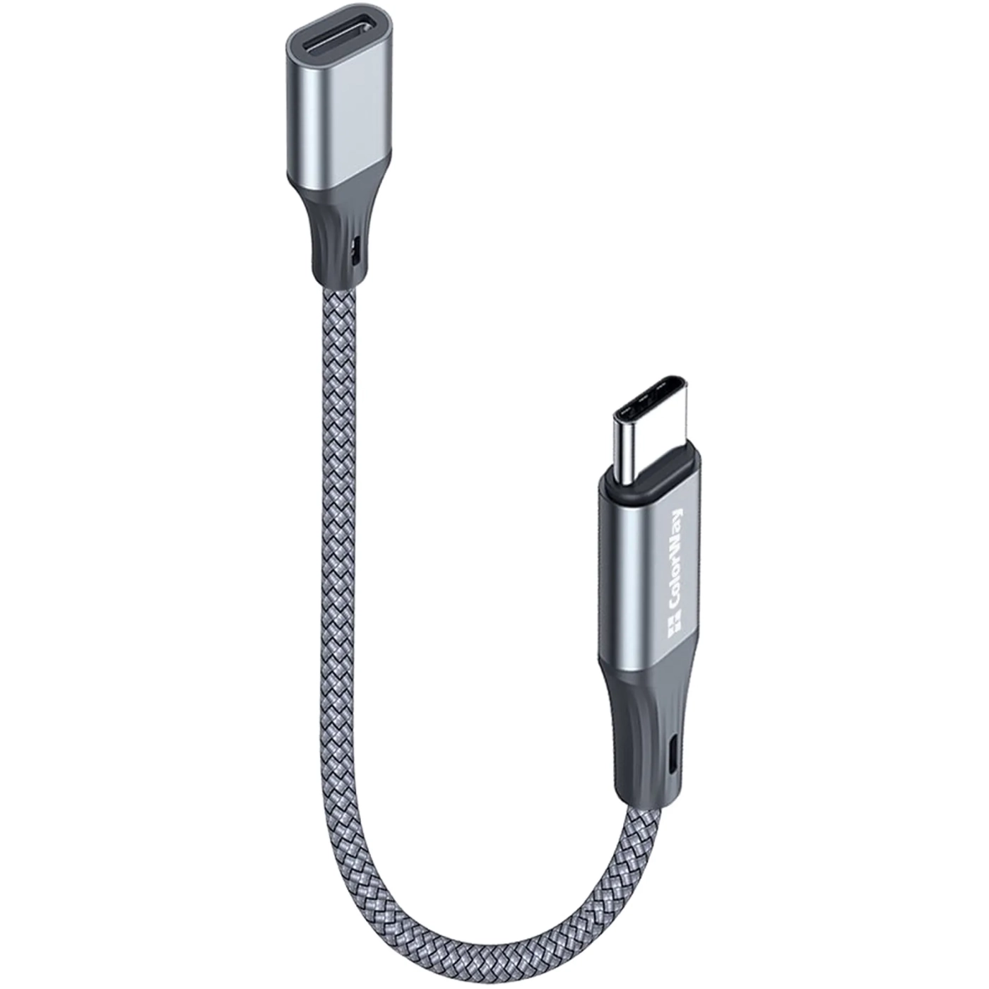 Купити Адаптер ColorWay USB-C To Lightning 17.5 см Grey (CW-AD-CL) - фото 3