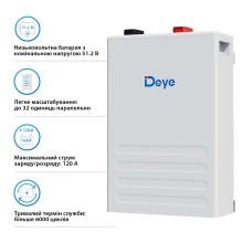 Купить Аккумуляторная батарея DEYE SE-F5 Plus LiFePO4 LV 51.2v 100Ah 5.12kwh (SE-F5 Plus) - фото 4