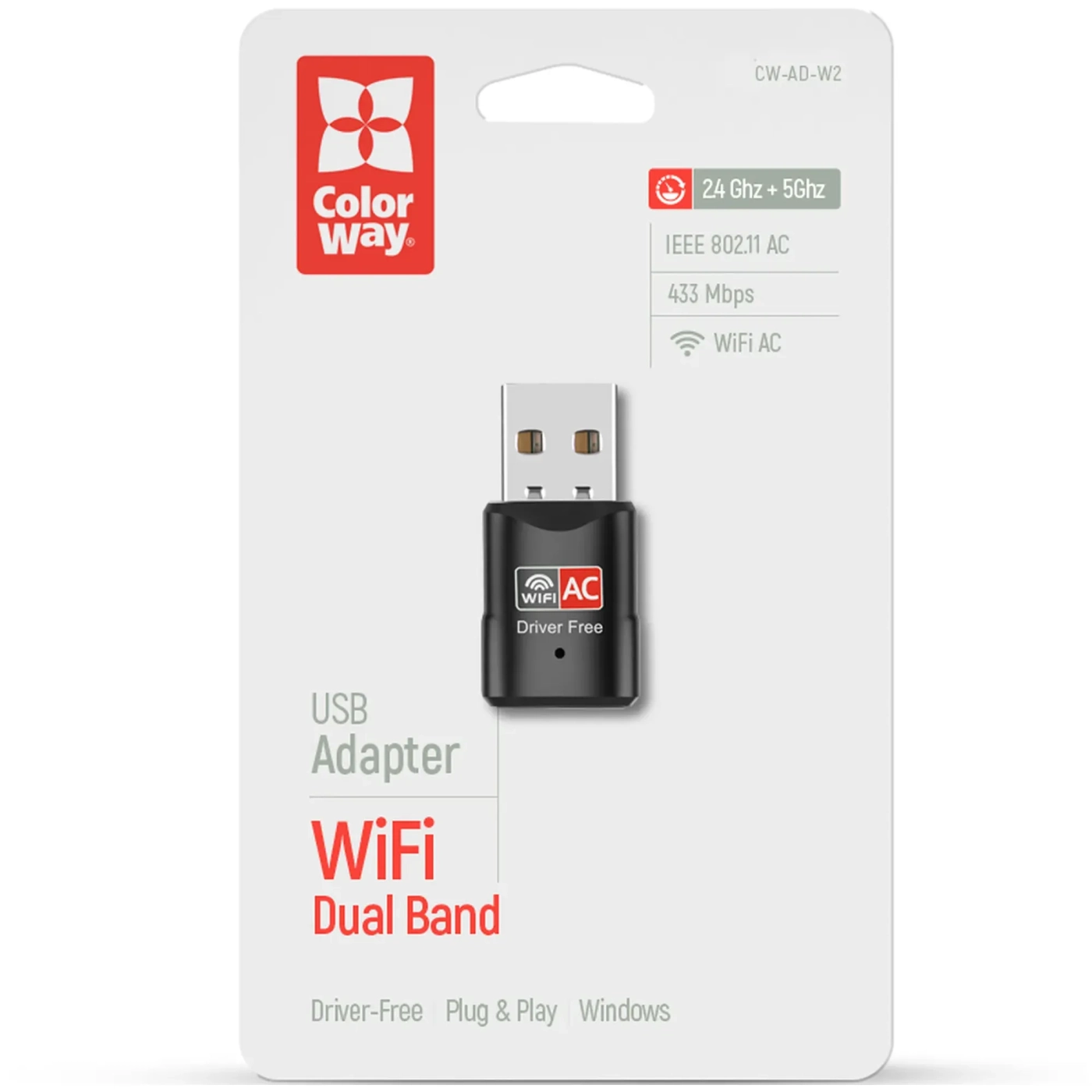 Купити Wi-Fi адаптер ColorWay дводіапазонний (CW-AD-W2) - фото 7