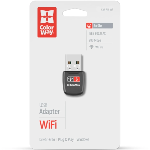 Купити Wi-Fi адаптер ColorWay (CW-AD-W1) - фото 6