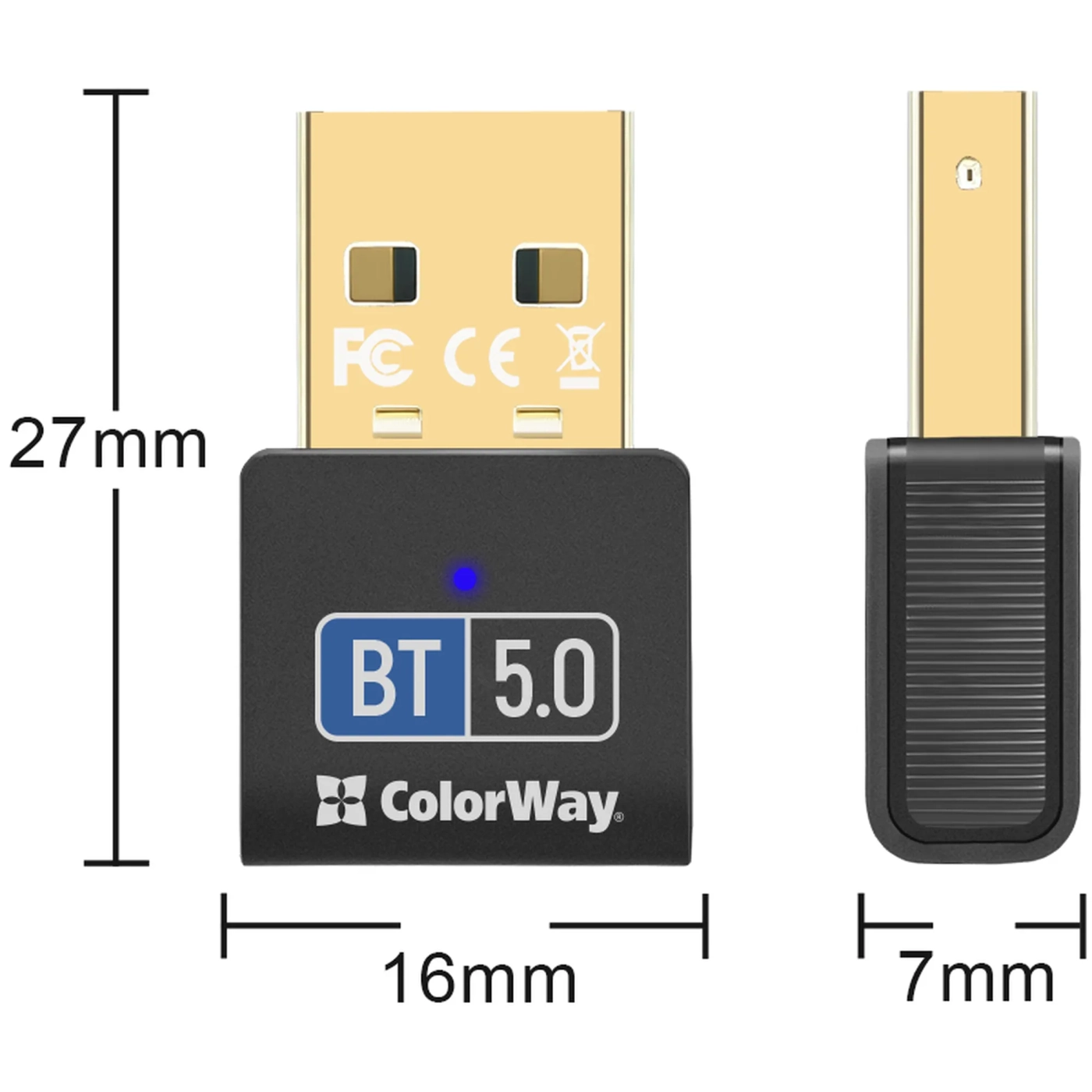 Купить Bluetooth адаптер ColorWay BT 5.0 (CW-AD-BT50) - фото 5