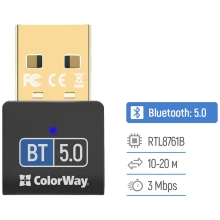 Купить Bluetooth адаптер ColorWay BT 5.0 (CW-AD-BT50) - фото 6