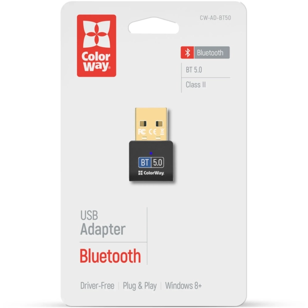 Купить Bluetooth адаптер ColorWay BT 5.0 (CW-AD-BT50) - фото 7