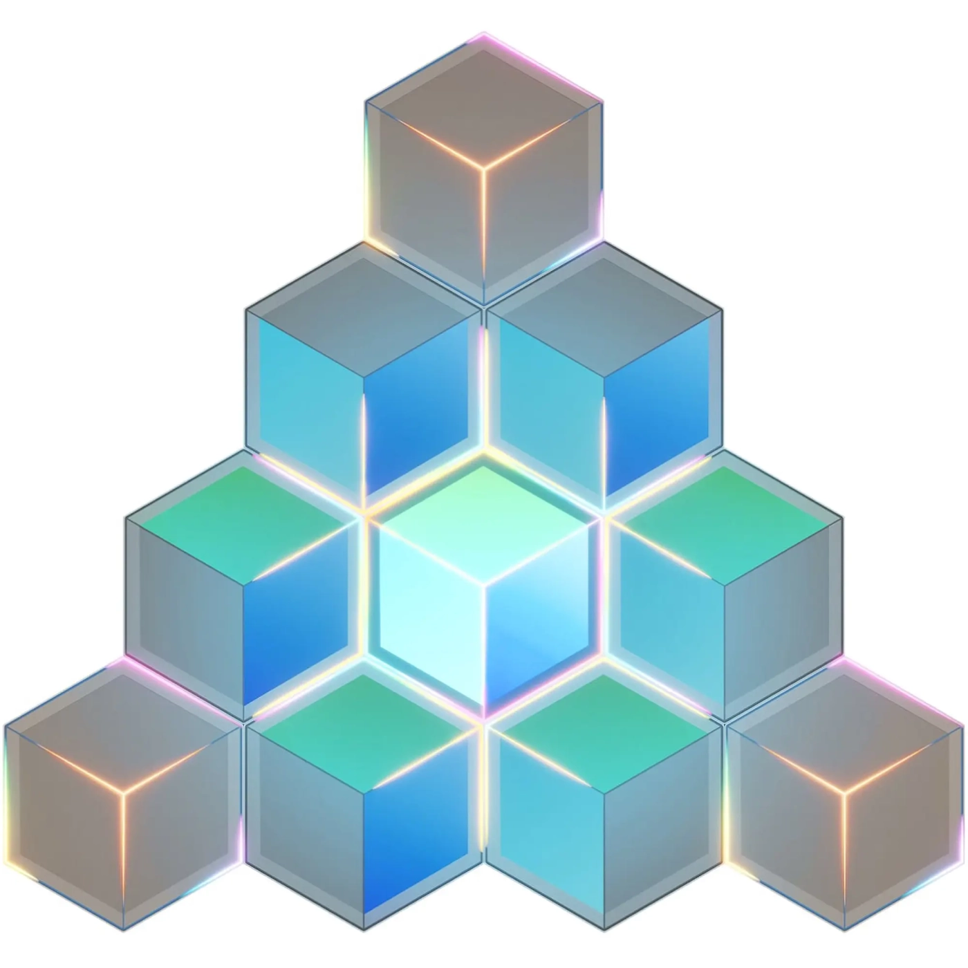 Купить Набор настенных светильников Govee H606A Glide Hexagon Light, 7, RGBIC, WI-FI/Bluetooth Белый (H606AC81) - фото 1