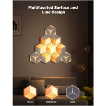 Купить Набор настенных светильников Govee H606A Glide Hexagon Light, 7, RGBIC, WI-FI/Bluetooth Белый (H606AC81) - фото 3