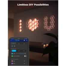 Купить Набор настенных светильников Govee H606A Glide Hexagon Light, 7, RGBIC, WI-FI/Bluetooth Белый (H606AC81) - фото 5