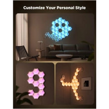 Купить Набор настенных светильников Govee H606A Glide Hexagon Light, 7, RGBIC, WI-FI/Bluetooth Белый (H606AC81) - фото 7