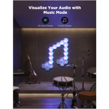 Купить Набор настенных светильников Govee H606A Glide Hexagon Light, 7, RGBIC, WI-FI/Bluetooth Белый (H606AC81) - фото 8