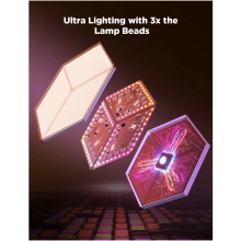 Купить Набор настенных светильников Govee H606A Glide Hexagon Light, 7, RGBIC, WI-FI/Bluetooth Белый (H606AC81) - фото 9