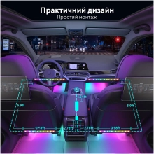 Купить Комплект умной подсветки для автомобиля GOVEE H7090 RGBIC Interior Car Lights RGBIC (H70900D2) - фото 7