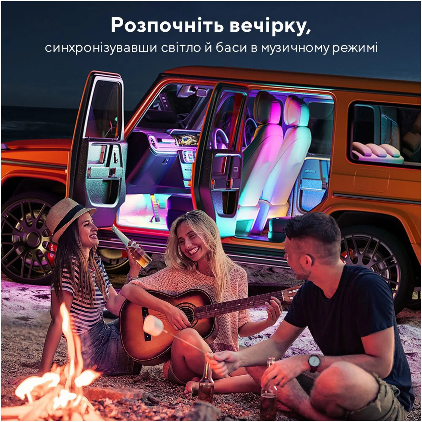 Купить Комплект умной подсветки для автомобиля GOVEE H7090 RGBIC Interior Car Lights RGBIC (H70900D2) - фото 8