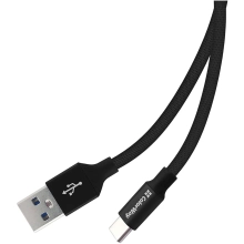 Купити Кабель Colorway USB Type-C 2m 2.4A Black (CW-CBUC008-BK) - фото 2