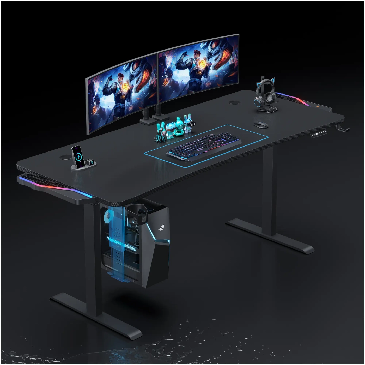 Купити Тримач для системного блоку Anda Seat Desk PC Holder Black (ZJJ-01-B) - фото 9