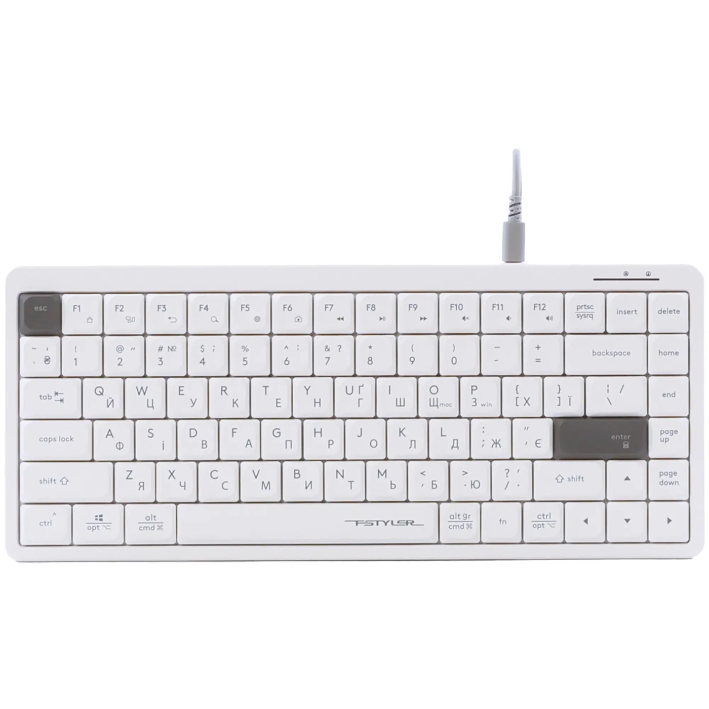 Купити Клавіатура A4Tech Fstyler FX53 White - фото 1