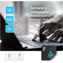 Купити Наліпки на клавіатуру СolorWaу непрозора чорна, біло-синя (CW-BWBL) - фото 7