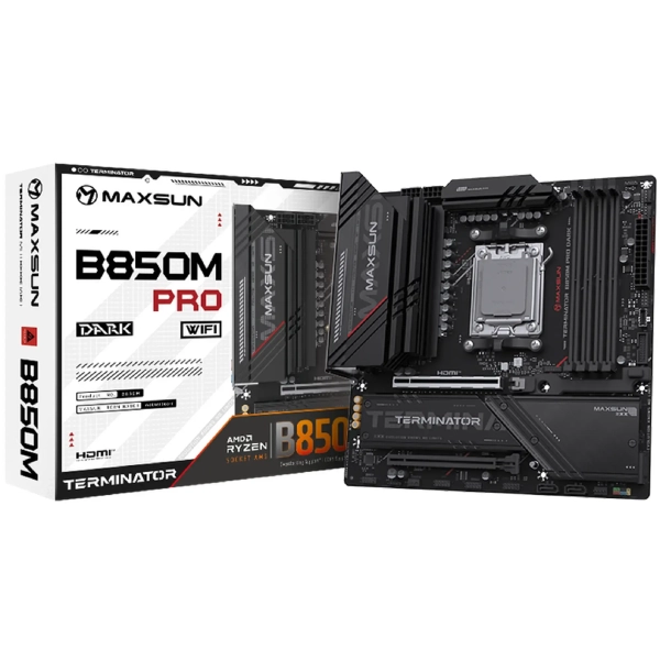 Купить Материнская плата Maxsun MS-Terminator B850M DARK WIFI - фото 4
