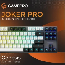 Купити Клавіатура GamePro Genesis Joker Pro MK124G Pro Outemu Red Switch Wireless/Bluetooth/USB UA Gray (MK124G Pro) - фото 6