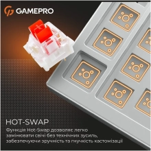 Купити Клавіатура GamePro Genesis Joker Pro MK124G Pro Outemu Red Switch Wireless/Bluetooth/USB UA Gray (MK124G Pro) - фото 9