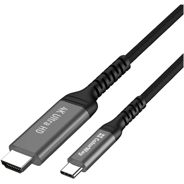 Купити Кабель ColorWay USB-C to HDMI 2 м Black (CW-CBCHD077-BK) - фото 2