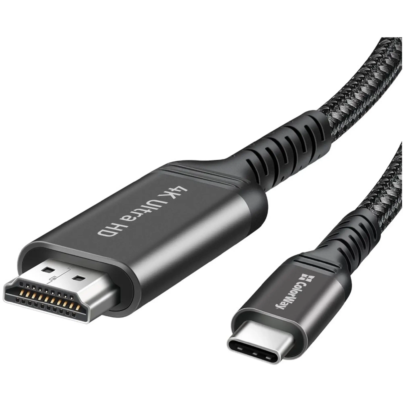 Купити Кабель ColorWay USB-C to HDMI 2 м Black (CW-CBCHD077-BK) - фото 3