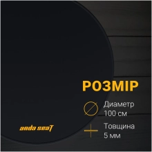 Купити Килимок під крісло Anda Seat Floormat 1м. Black (AC-DT-01-B) - фото 8