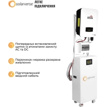 Купити Система зберігання енергії Solarverse HomeOne 5kW 14.3kWh 1BAT LiFePO4 6000 циклів (SVS-1AF5K1-SV14.3K1-1) - фото 5