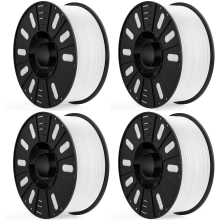 Купити PLA Filament (пластик) для 3D принтера ELEGOO 4x3кг, 1.75мм, білий (50.203.0627) - фото 1