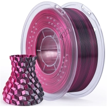 Купити PLA Filament (пластик) для 3D принтера ELEGOO шовковий блиск 1кг, 1.75мм, чорно-червоний (50.203.0335) - фото 1