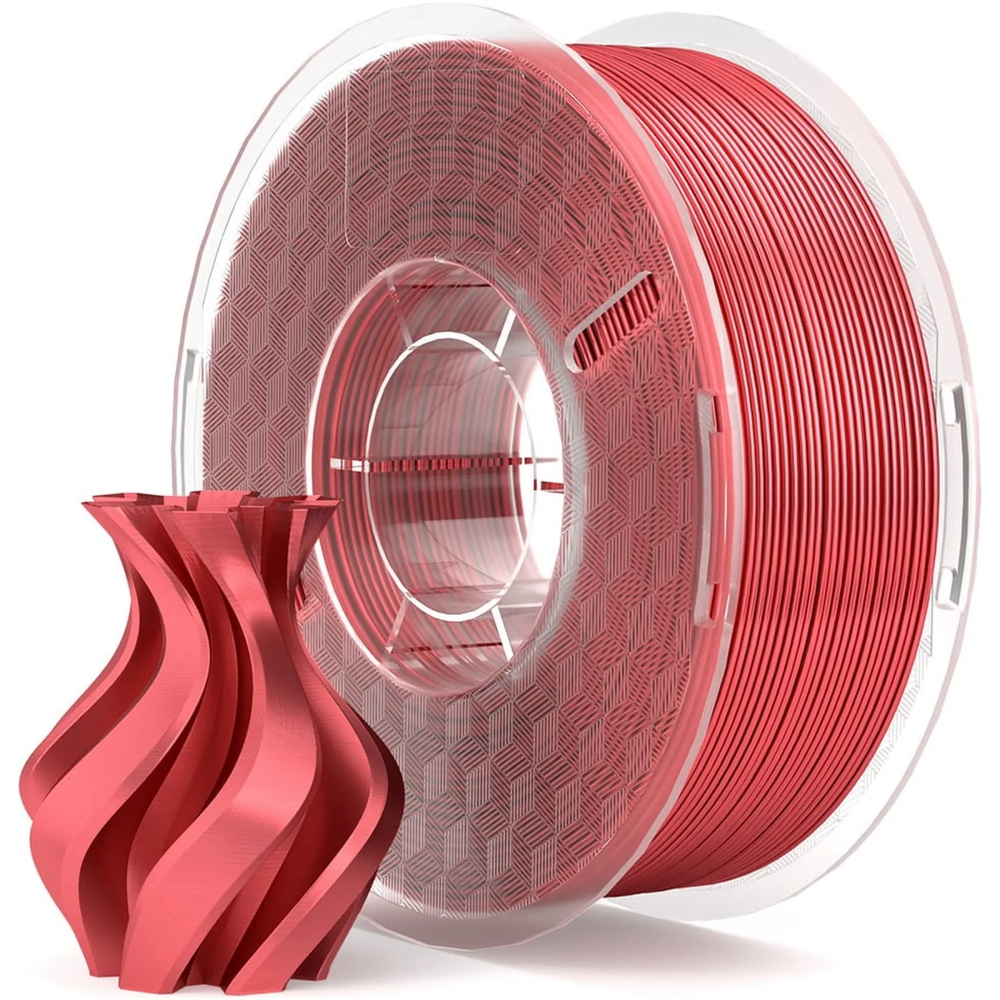 Купити PLA Filament (пластик) для 3D принтера ELEGOO шовковий блиск 1кг, 1.75мм, червоний (50.203.0338) - фото 1