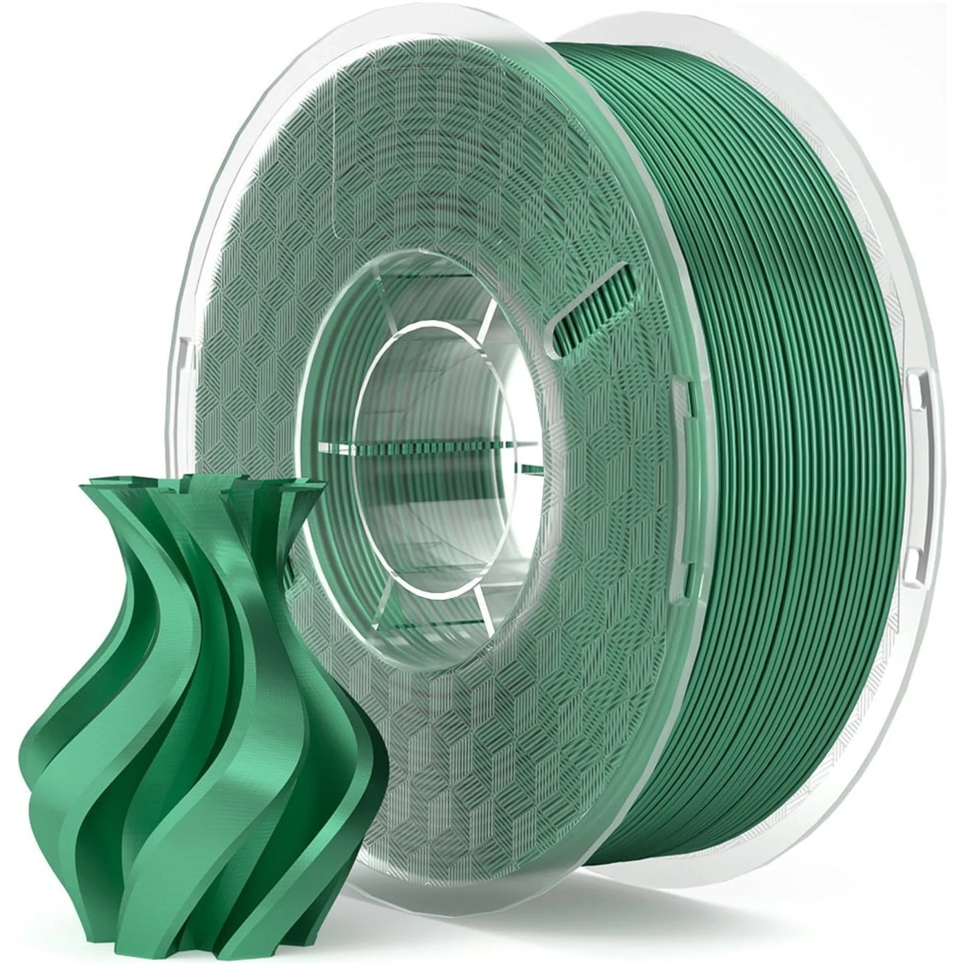 Купити PLA Filament (пластик) для 3D принтера ELEGOO шовковий блиск 1кг, 1.75мм, зелений (50.203.0339) - фото 1