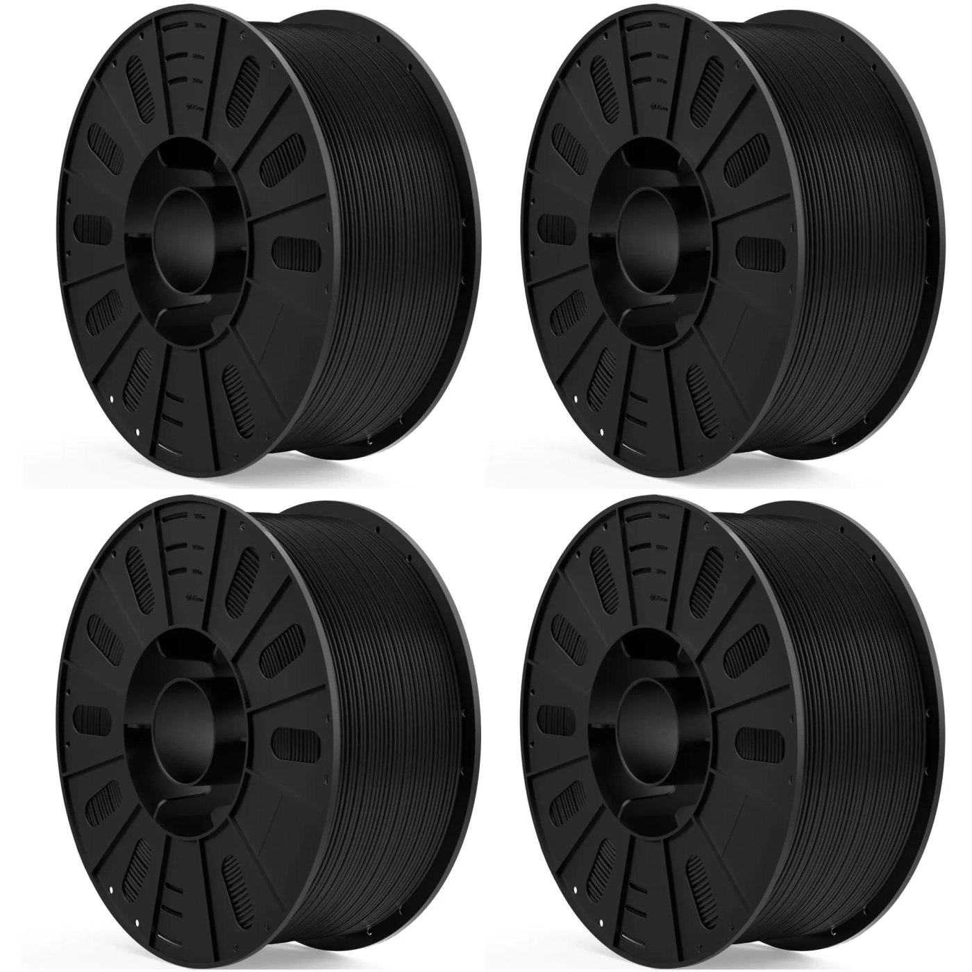 Купити PLA Plus Filament (пластик) для 3D принтера ELEGOO 4x3кг, 1.75мм, чорний (50.203.0626) - фото 1