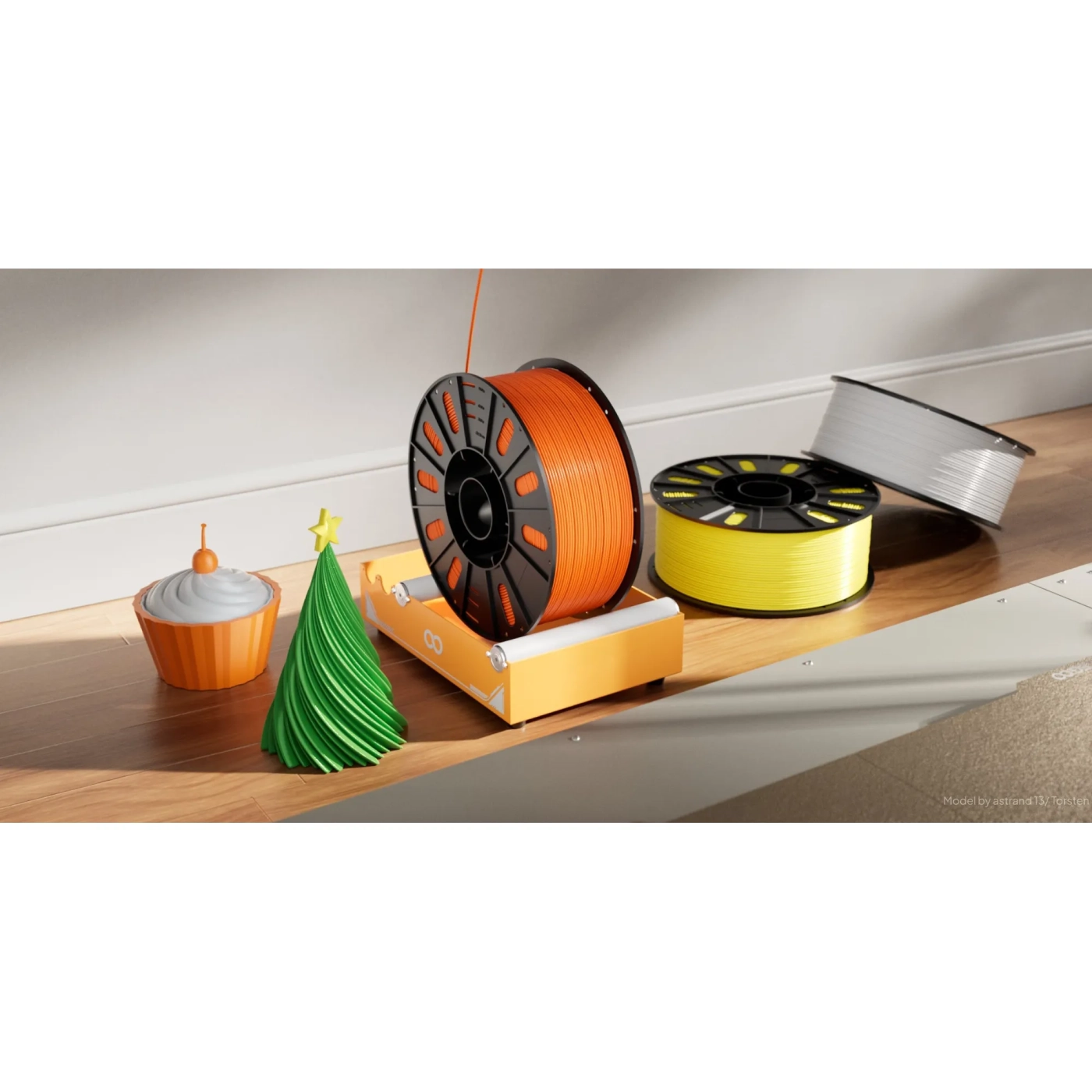 Купить Rapid PLA Plus Filament (пластик) для 3D принтера ELEGOO 3кг, 1.75мм, желтый (50.203.0359) - фото 2