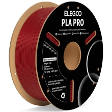 Купить PLA PRO Filament (пластик) для 3D принтера ELEGOO 1кг 1.75мм бордовый красный (50.203.0190) - фото 1