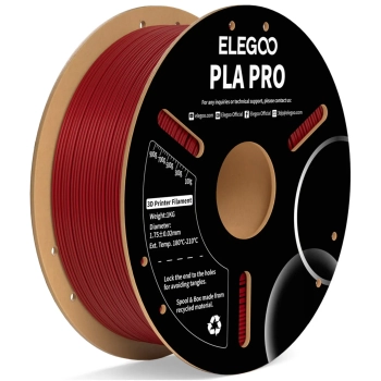 Купить PLA PRO Filament (пластик) для 3D принтера ELEGOO 1кг 1.75мм бордовый красный (50.203.0190) - фото 1