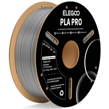 Купить PLA PRO Filament (пластик) для 3D принтера ELEGOO 1кг 1.75мм серебристый (50.203.0197) - фото 1