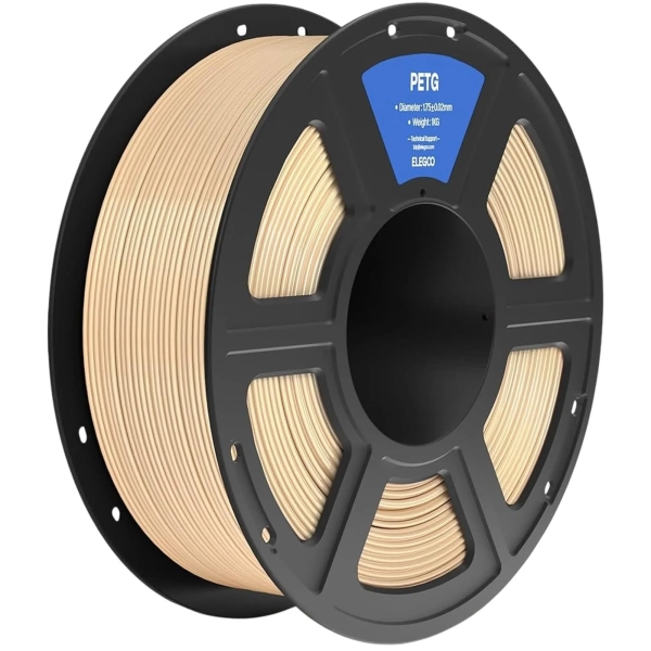 Купити PETG Filament (пластик) для 3D принтера ELEGOO 1кг, 1.75мм, бежевий (50.203.0395) - фото 1