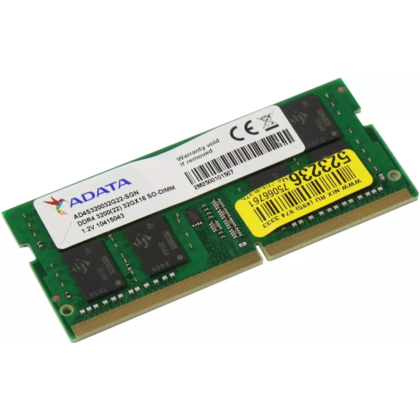 Купити Модуль пам'яті ADATA SODIMM DDR4-3200 32768MB PC4-25600 (AD4S320032G22-SGN) - фото 2