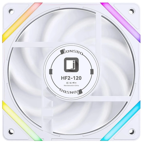 Купити Вентилятор JONSBO HF2-120W ARGB White - фото 7